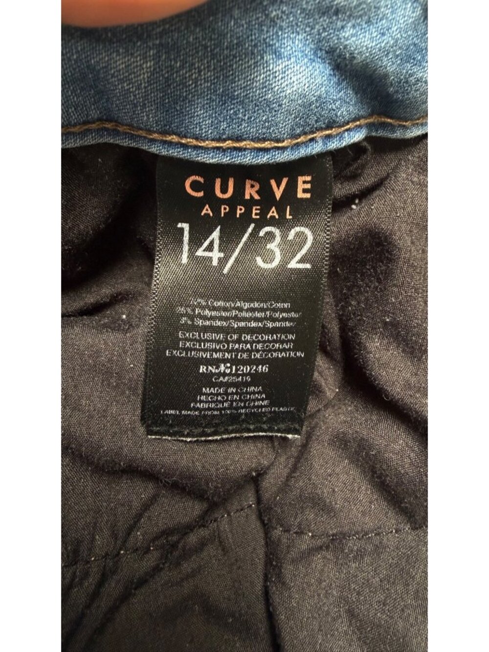 Curve Appeal Women’s Denim Bermuda Shorts – Size 14/32 - Picture 7 of 7